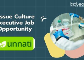 Tissue Culture Executive Job Opportunity