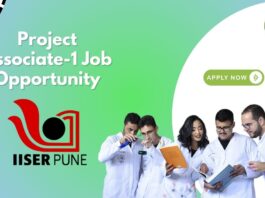 Project Associate-1 Job Opportunity