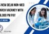AIIMS New Delhi Non-Med Research Vacancy