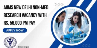 AIIMS New Delhi Non-Med Research Vacancy