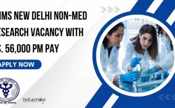 AIIMS New Delhi Non-Med Research Vacancy