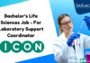 Bachelor’s Life Sciences Job - For Laboratory Support Coordinator