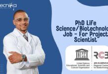 PhD Life Science/Biotechnology Job - For Project Scientist