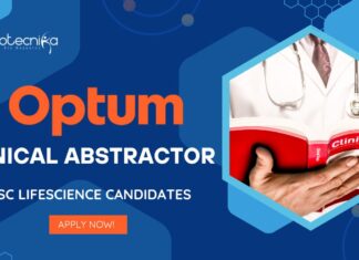 Optum Lifescience Job for the role Clinical Abstractor - B.Sc, Apply!