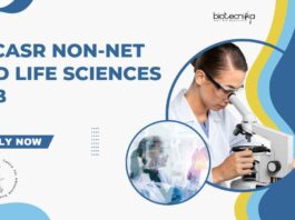 JNCASR Non-NET R&D Life Sciences Job