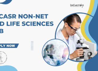 JNCASR Non-NET R&D Life Sciences Job