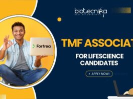 Fortrea TMF Associate Job for B.Sc Lifescience candidates - Apply!