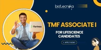 Fortrea TMF Associate Job for B.Sc Lifescience candidates - Apply!