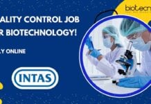 INTAS QC Job For Biotech