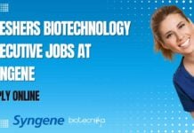 Syngene Freshers Biotech Job Openings