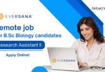 Remote Job at Eversana - BSc Biology Apply For Research Post!