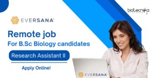 Remote Job at Eversana - BSc Biology Apply For Research Post!