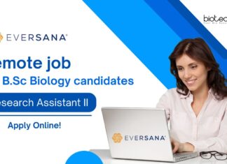 Remote Job at Eversana - BSc Biology Apply For Research Post!