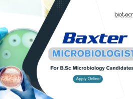 Microbiologist Job at Baxter for B.Sc Microbiology - Apply!