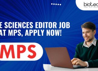 Life Sciences Editor Job at MPS, Apply Now!