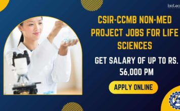 CSIR-CCMB Non-Med Project Jobs For Life Sciences