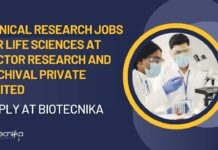 Clinical Research Jobs For Life Sciences at Hector Research and Archival Private Limited - Apply at Biotecnika