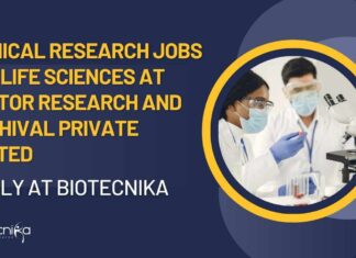 Clinical Research Jobs For Life Sciences at Hector Research and Archival Private Limited - Apply at Biotecnika
