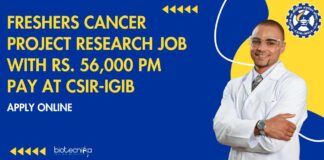 Freshers Biological Sciences Project Jobs