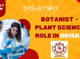Botanist - Plant Science Role in Odisha