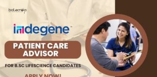 Indegene BSc Life Science Job