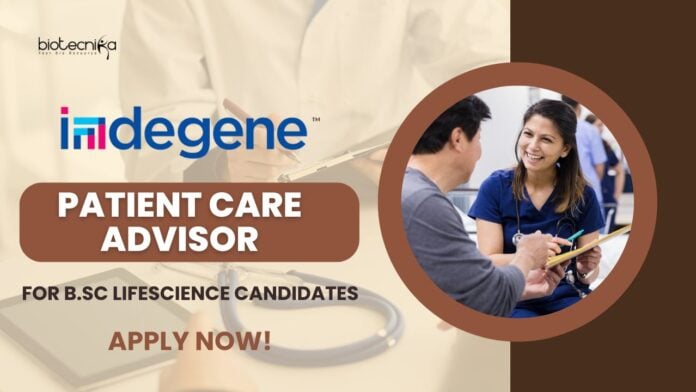 Indegene BSc Life Science Job