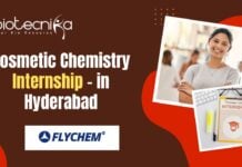 Cosmetic Chemistry Internship - in Hyderabad
