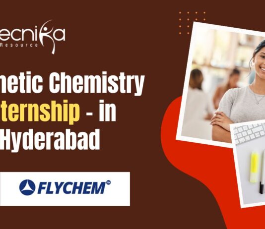 Cosmetic Chemistry Internship - in Hyderabad