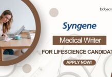 Medical Writer Job at Syngene for M.Sc/B.Sc Lifescience - Apply!
