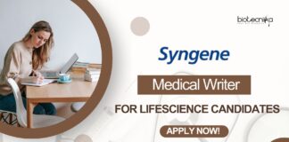 Medical Writer Job at Syngene for M.Sc/B.Sc Lifescience - Apply!