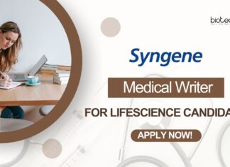 Medical Writer Job at Syngene for M.Sc/B.Sc Lifescience - Apply!