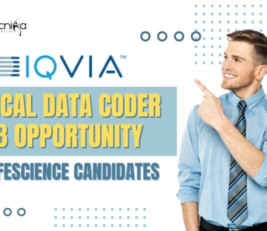IQVIA Clinical Data Coder Job for Lifescience candidates - Apply!