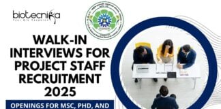 CSIR-NBRI Recruitment 2025 Walk-in for Project Posts