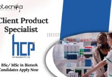 Client Product Specialist Job For BSc/ MSc Biotech, Apply Now HCP Wellness Client Product Specialist Job in Ahmedabad | BSc/ MSc in Biotech Candidates Apply Now HCP Wellness