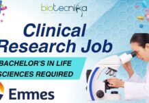 Clinical Research Job at Emmes India Bachelor's in Life Sciences Required - Apply Now!