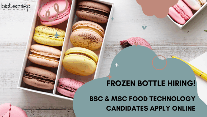 Frozen Bottle Food Tech Jobs
