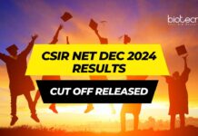 Cut Off CSIR NET Dec 2024 & Results Declared - Check CSIR NET JRF / LS Rank