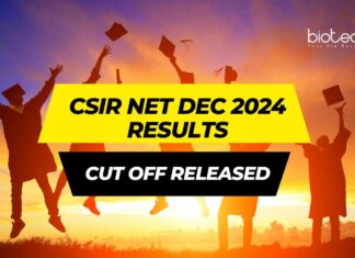 Cut Off CSIR NET Dec 2024 & Results Declared - Check CSIR NET JRF / LS Rank