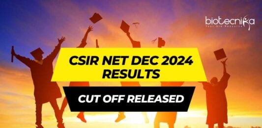 Cut Off CSIR NET Dec 2024 & Results Declared - Check CSIR NET JRF / LS Rank