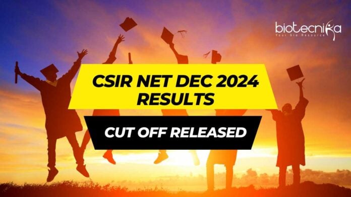 Cut Off CSIR NET Dec 2024 & Results Declared - Check CSIR NET JRF / LS Rank