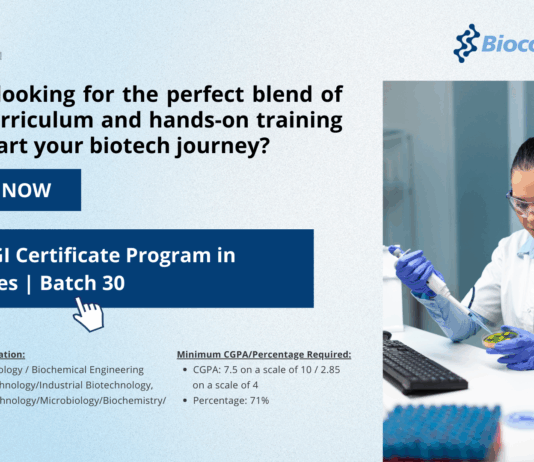 Biocon Batch 30 KGI Certificate Program in Biosciences Admissions Open