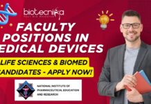 Faculty Jobs at NIPER Raebareli Life Sciences & Biomed