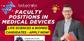 Faculty Jobs at NIPER Raebareli Life Sciences & Biomed