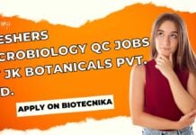 Freshers Microbiology QC Jobs at JK Botanicals Pvt. Ltd. - Apply on Biotecnika