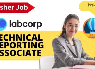 Fresher job at Labcorp as Technical Reporting Associate, Apply now!