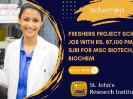 Freshers Project Scientist Job