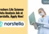 Freshers Life Science Data Analysis Job
