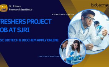 Freshers Project Job at SJRI