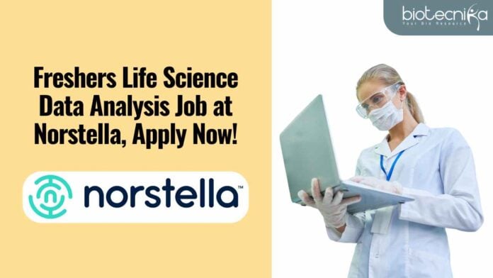 Freshers Life Science Data Analysis Job