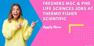 Freshers MSc & PhD Life Sciences Jobs